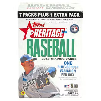 2013 Topps Heritage Baseball 8-Pack Blaster Box