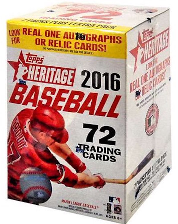 2016 Topps Heritage Baseball 8ct Blaster Box