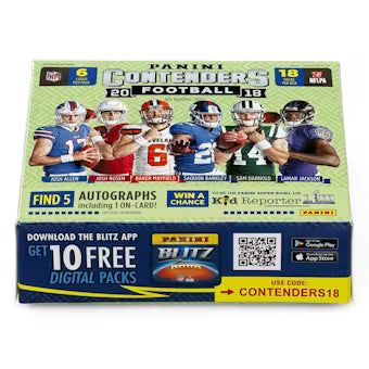 2018 Panini Contenders Football 1st Off The Line FOTL Hobby Box