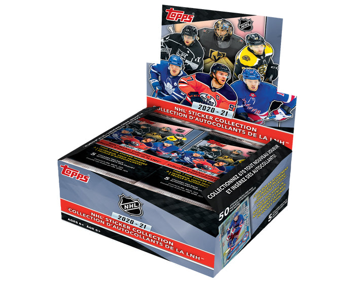 2020-21 Topps NHL Sticker Collection Hockey Box