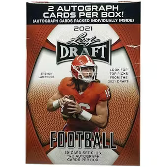 2021 Leaf Draft Football Blaster Box