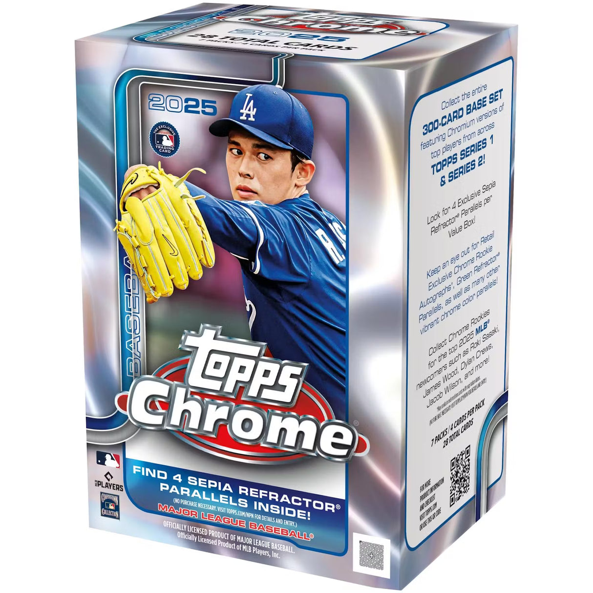 2025 Topps Chrome Baseball 7-Pack Blaster Box