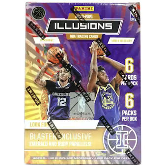 2020/21 Panini Illusions Basketball Blaster Box (Emerald and Ruby Parallels!)