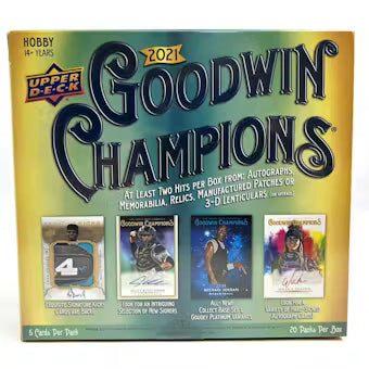 2021 Upper Deck Goodwin Champions Hobby Box
