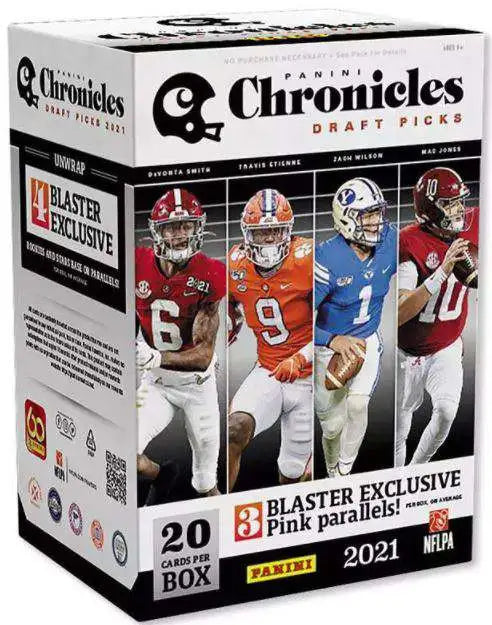NFL Panini 2021 Chronicles Draft Picks Football Trading Card Blaster Box
