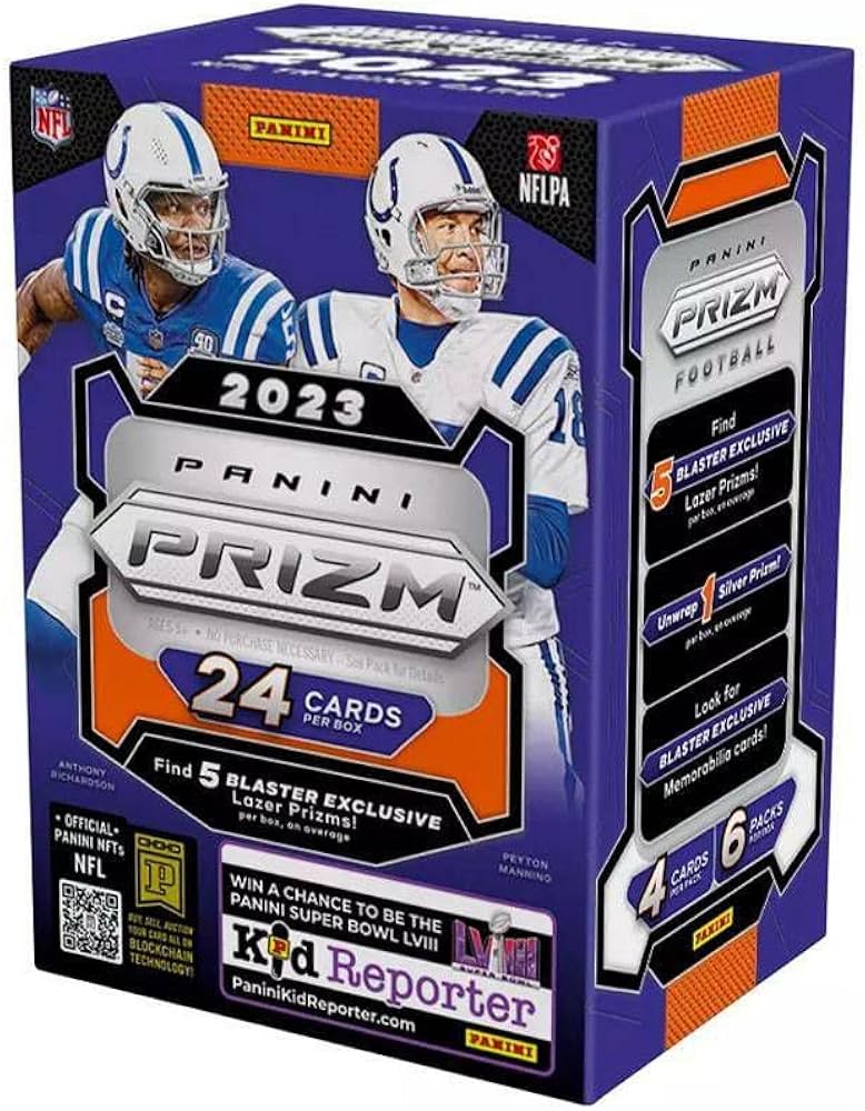 2023 Panini Prizm Football 6-Pack Blaster Box (Lazer Prizms!)
