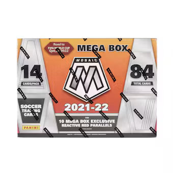 2021/22 Panini Mosaic Road to FIFA World Cup Soccer Mega Box