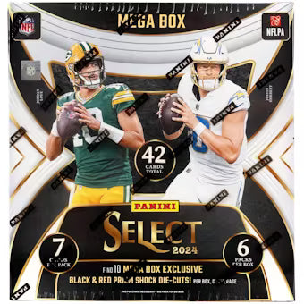 2024 Panini Select Football Mega Box (Black & Red Prizms!)