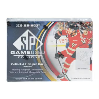 2025/26 Upper Deck SP Game Used Hockey Hobby Box