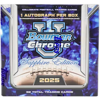 2025 Bowman University Chrome Sapphire Football Hobby Box