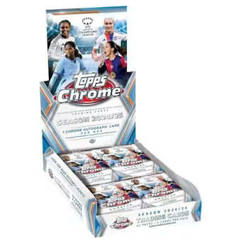2024/25 Topps Chrome UEFA Women's Champions League Soccer Hobby Box