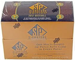 2012 Upper Deck SP Signature Edition Baseball Hobby Box