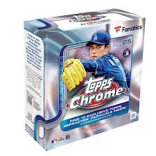 2025 Topps Chrome Baseball Factory Sealed Fanatics Exclusive Mega Box
