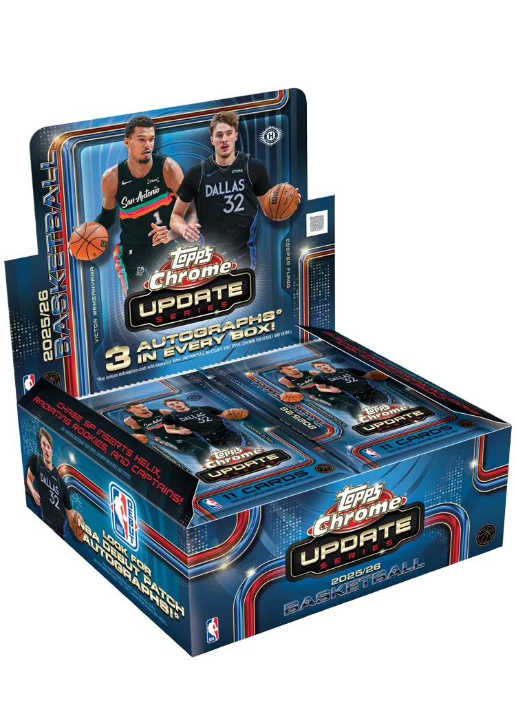 2025-26 Topps Chrome Update Series Basketball Hobby Jumbo Box