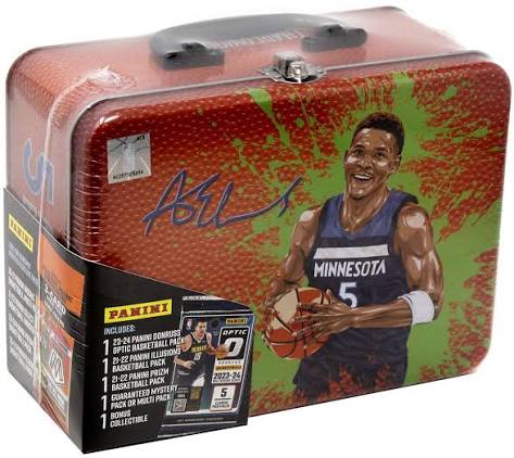 NBA Panini Anthony Edwards Trading Card Lunch Box Tin