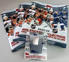 2022/23 Topps NHL Hockey Sticker Collection 50-Pack Box