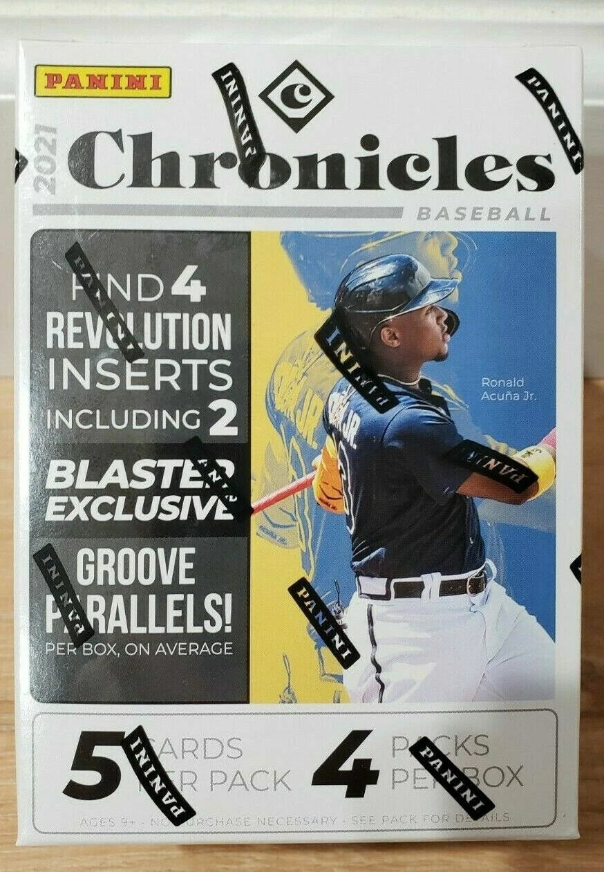 2021 Panini Chronicles Baseball 4-Pack Blaster Box (Groove Parallels)