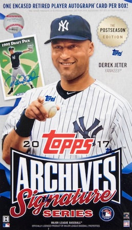 2017 Topps Archives Signature Series Postseason Baseball Hobby Box