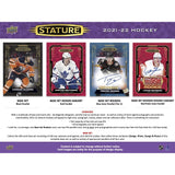 **NEW**(ASK BREAKER ABOUT PRICING )2021-22 Upper Deck Stature Hockey Hobby Box