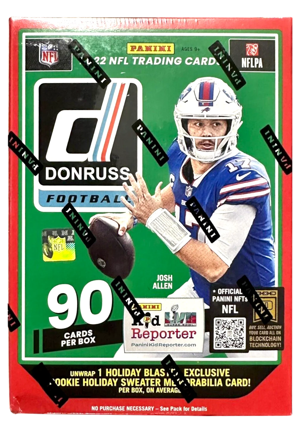 2022 Panini Donruss Football Holiday Blaster Box