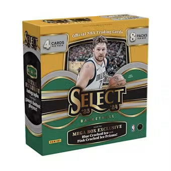2023-24 Panini Select Basketball Mega Box (Blue and Pink Cracked Ice Prizms)