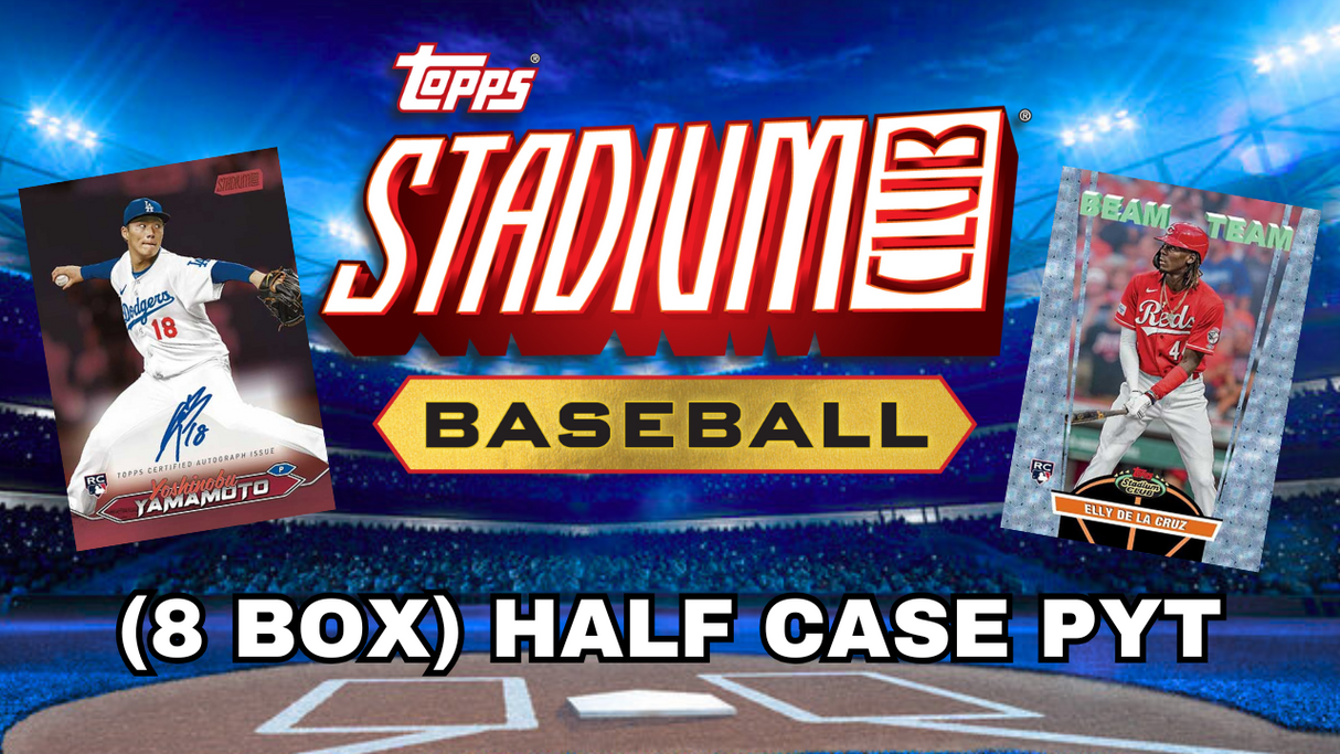 BREAKS AT 9PM!! BREAK 9045 (8 BOX 1/2 CASE) 2024 TOPPS STADIUM CLUB B