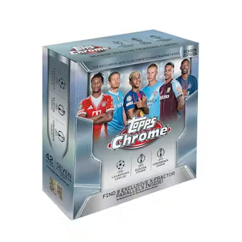 2025/26 Topps Chrome UEFA Club Competitions Soccer Mega Box