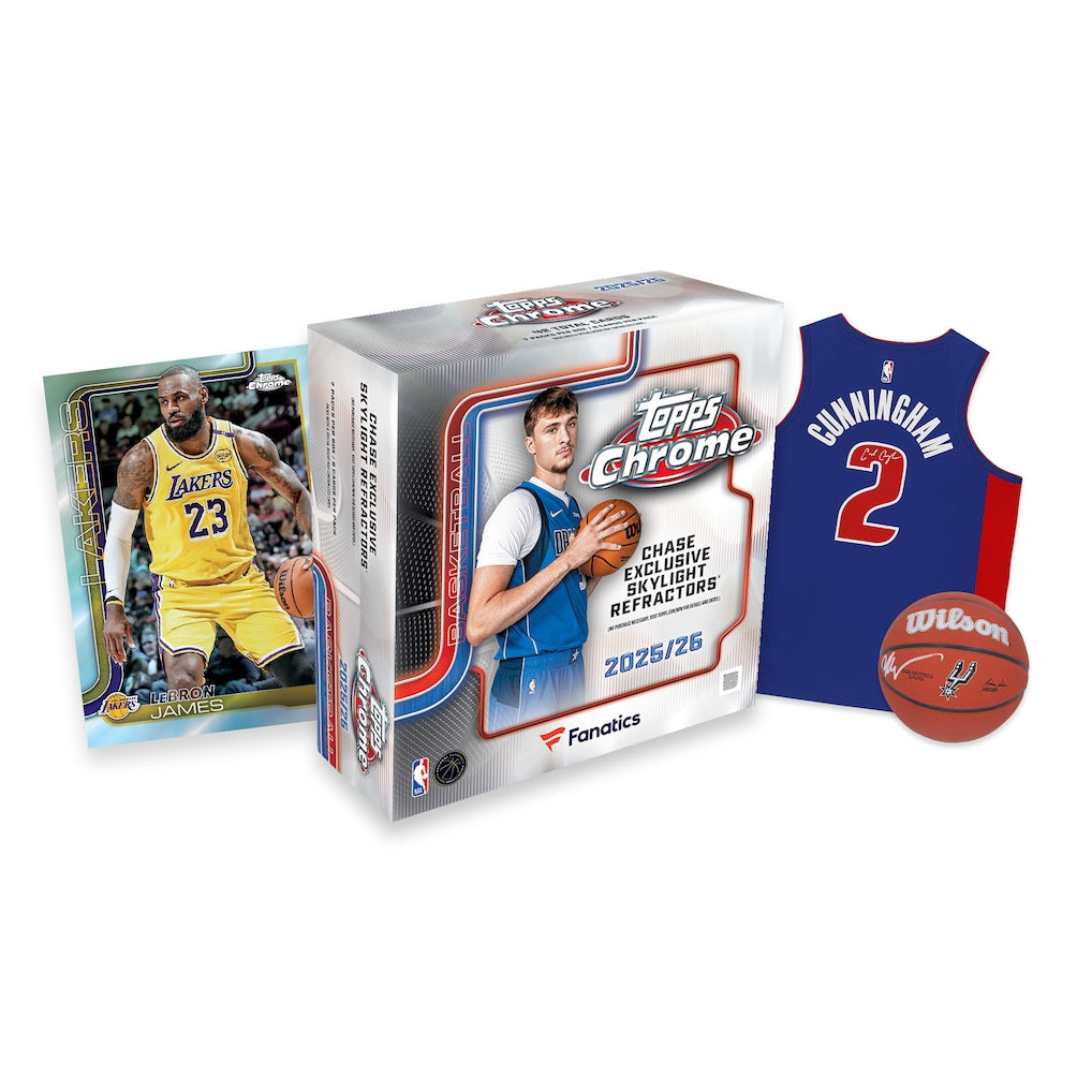 2025/26 Topps Chrome Basketball Factory Sealed Fanatics Exclusive Mega Box