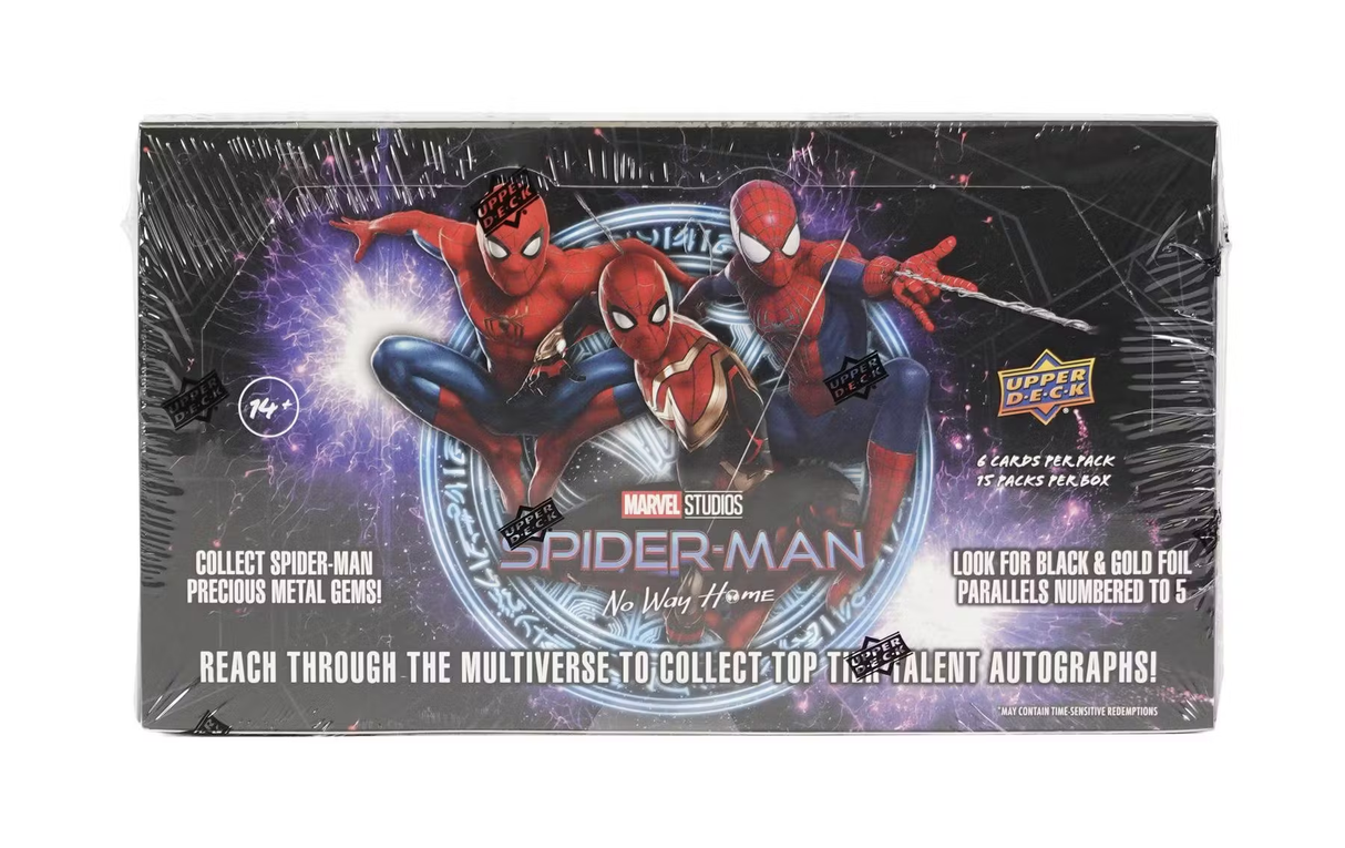 NEW** Marvel Studios: Spider-Man No Way Home Hobby Box (Upper Deck 2023)