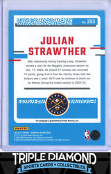 2023-24 Panini Donruss Julian Strawther Rated Rookie Auto Blue #39/49 B107