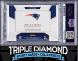 2024 National Treasures Drake Maye Rookie Nike Swoosh Patch #1/1 PSA 9 B157