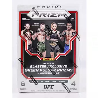 2022 Panini Prizm UFC 6-Pack Blaster Box (Green Pulsar Prizms)