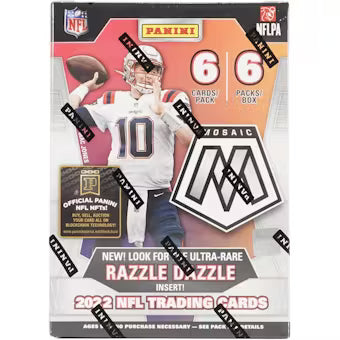 2022 Panini Mosaic Football 6-Pack Blaster Box