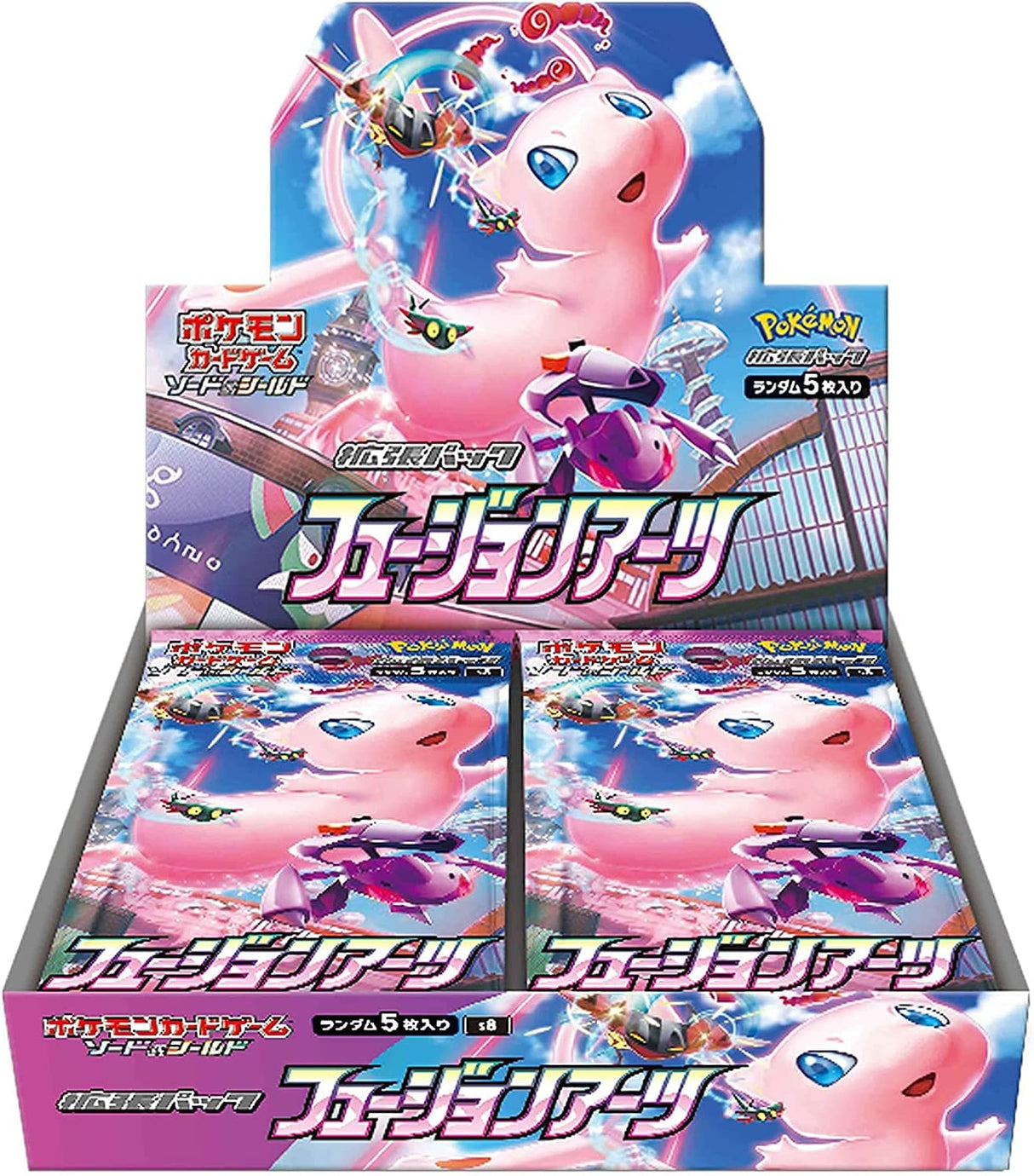 Fusion Arts Pokemon Card Game Mew Booster Pack Box Japan ver.