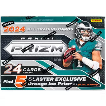2024 Panini Prizm Football 6-Pack Hobby Blaster Box (Orange Ice Prizms!)