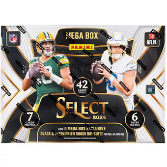 2024 Panini Select Football Mega Box (Black & Green Prizms!)