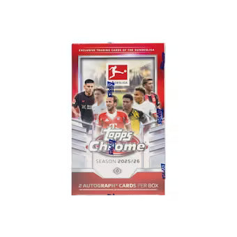 2025/26 Topps Chrome Bundesliga Soccer Hobby Box – TRIPLE DIAMOND