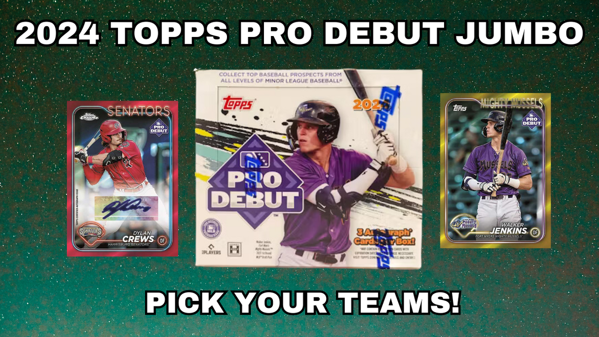 BREAK 8792 (8 BOX CASE) 2024 TOPPS PRO DEBUT JUMBO PYT 4! TRIPLE