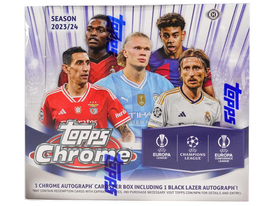 2023/24 Topps Chrome UEFA Club Competitions Soccer Hobby Jumbo Box