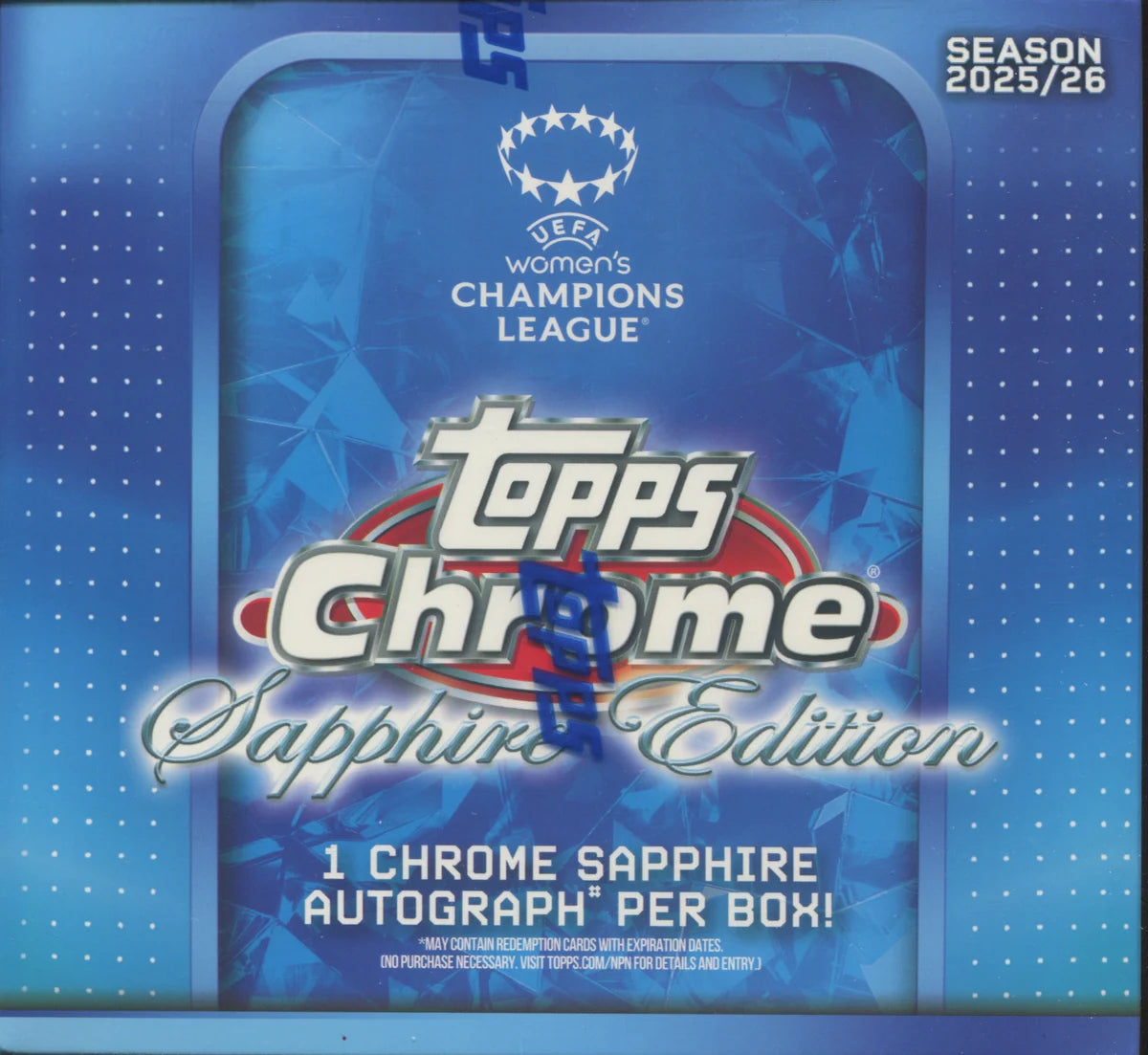 2025-26 Topps Chrome UEFA Women's Champions League Soccer Sapphire
