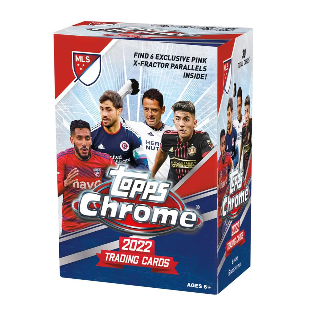 2022 Topps Chrome MLS Soccer 6-Pack Blaster Box
