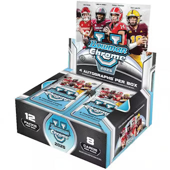 2025 Bowman University Chrome Football Hobby Jumbo Box