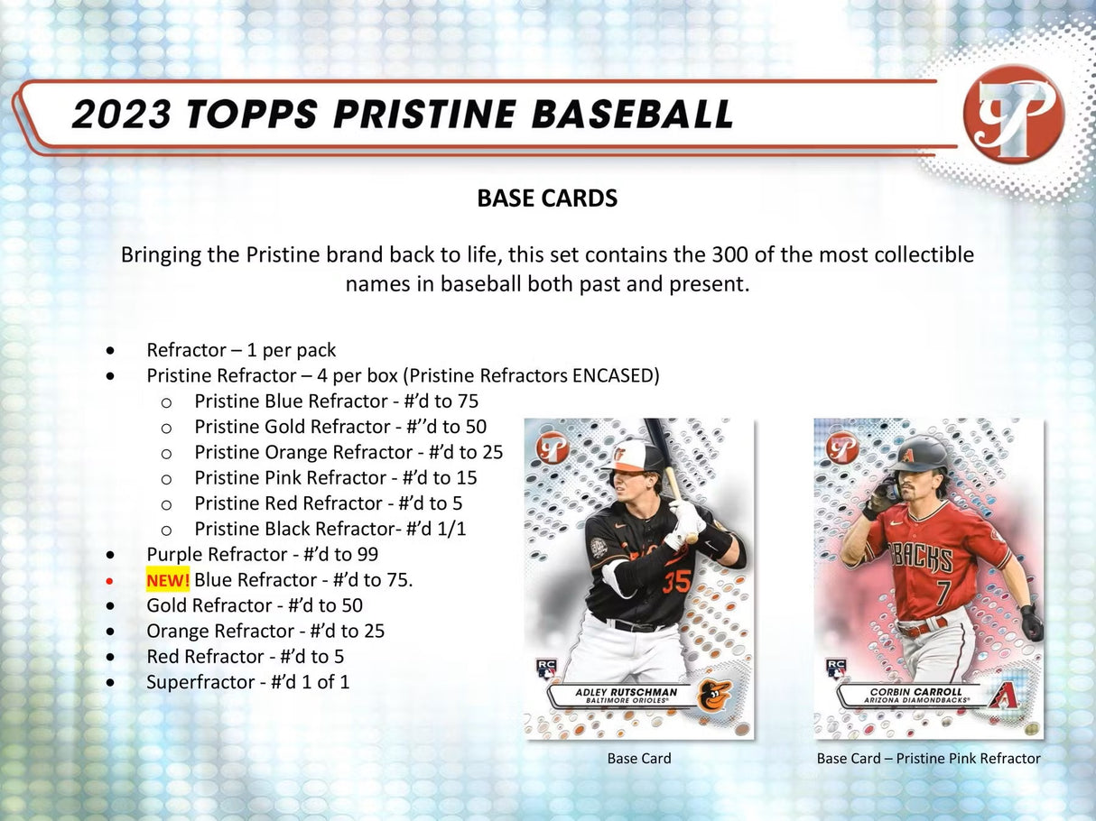 2023 Topps Pristine Baseball Hobby Box