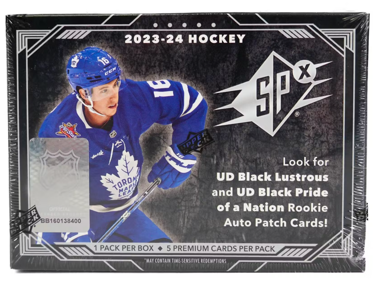 ASK BREAKER FOR PRICE!!   2023/24 UPPER DECK spX Hobby Box - IN STOCK