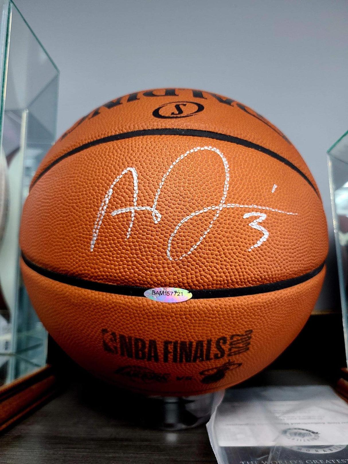 Anthony Davis Signed Basketball with COA NBA FINALS BALL